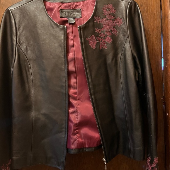 Jaqueline Smith Genuine Leather Jacket - Picture 1 of 3